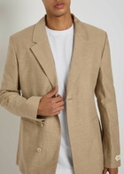 Jacquemus La Veste Melo Slubbed Linen-blend Blazer Beige