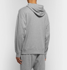 Nike Tennis - NikeCourt Logo-Appliquéd Loopback Cotton-Jersey Hoodie - Gray