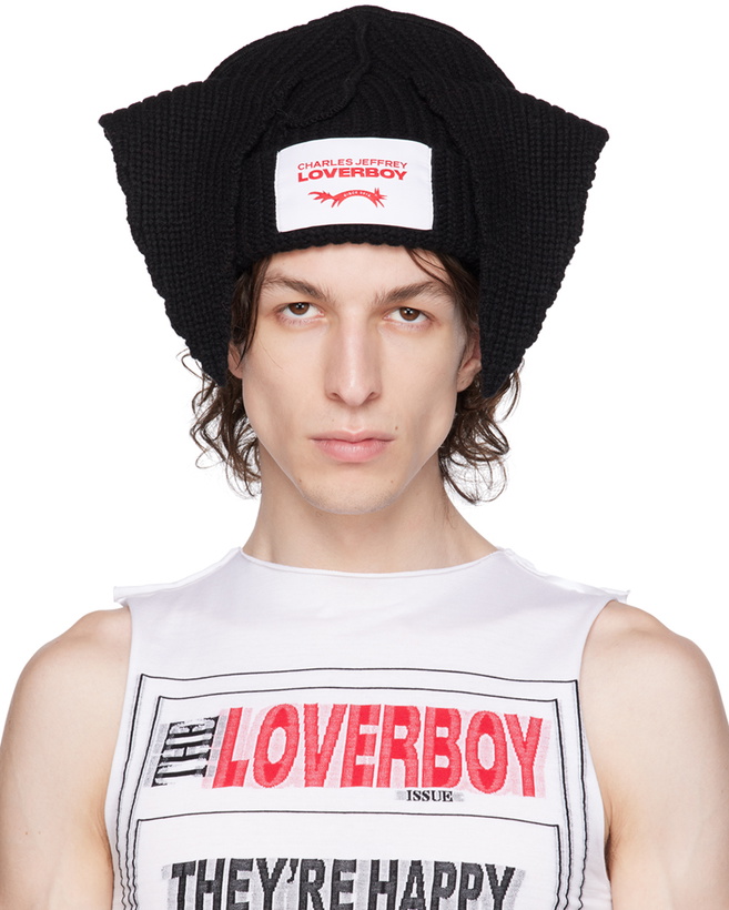 Photo: Charles Jeffrey Loverboy Black Floppy Ears Beanie