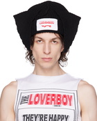 Charles Jeffrey Loverboy Black Floppy Ears Beanie