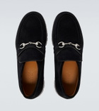 Gucci Horsebit suede ankle boots