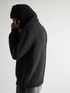 Givenchy - Knitted Hooded Rollneck Sweater - Black