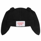 Charles Jeffrey Women's Chunky Rabbit Beanie Hat in Black 