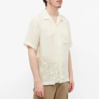 Maharishi Men's Tibetan Dragon Vacation Shirt in Ecru