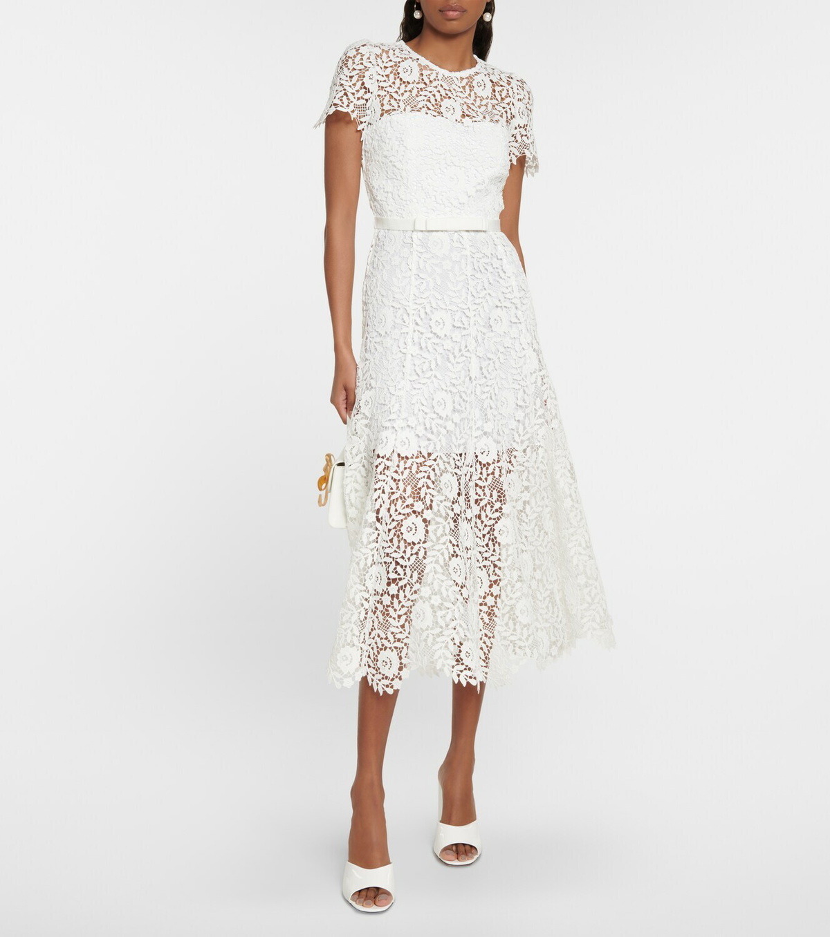 Self-Portrait Layered lace midi dress Self-Portrait