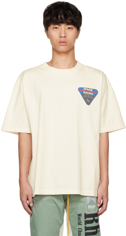 Photo: Rhude White Race Patch T-Shirt