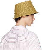 Marni Khaki Logo Embroidery Bucket Hat