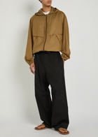 Lemaire Hooded Shell Windbreaker Jacket Brown