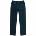 Beams Plus Men's 5 Pocket Corduroy Pant in Deep Blue