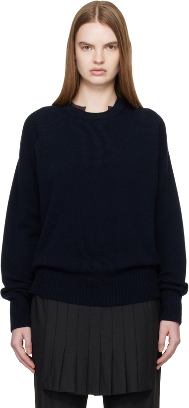 Photo: &Daughter Navy Innes Slouch Sweater