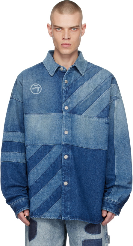Photo: AMBUSH Indigo Patchwork Denim Jacket
