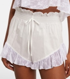 Montce Lace-trimmed cotton shorts