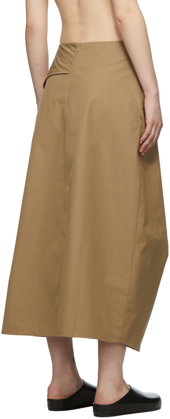 Studio Nicholson Tan Emin Skirt Studio Nicholson