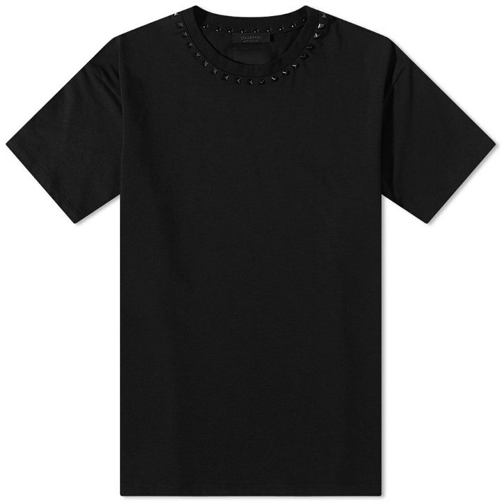 Photo: Valentino Men's Stud T-Shirt in Black