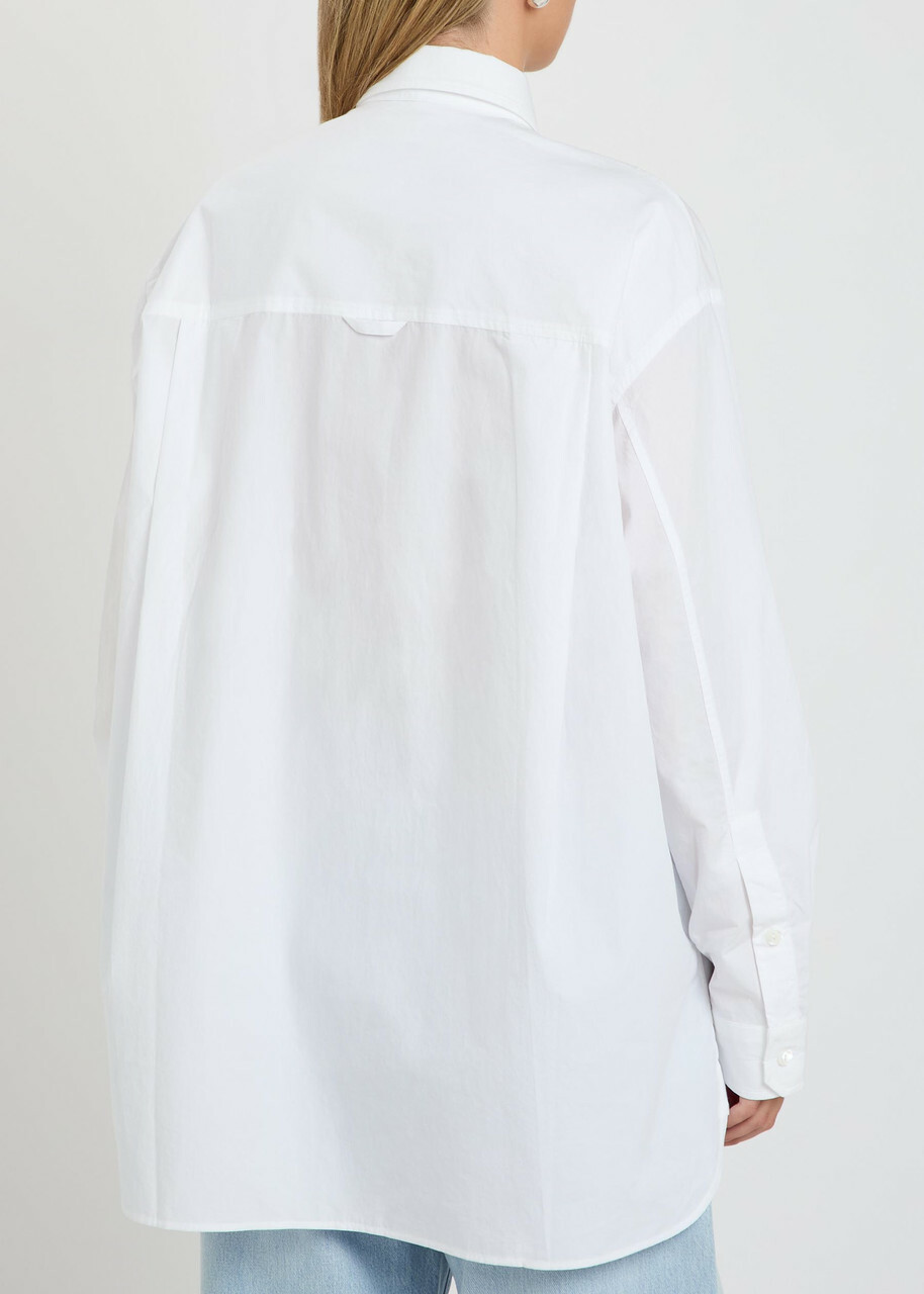 Agolde X Maria Mcmanus Cotton-poplin Shirt White