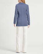 Chiara Boni La Petite Robe Womens Blazer in Slate blue