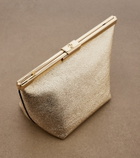 Jimmy Choo Ganache metallic leather clutch