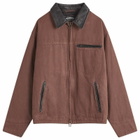 FrizmWORKS Men's Heavy Canvas Work Jacket in Brown