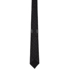 Burberry Black Manston Monogram Tie