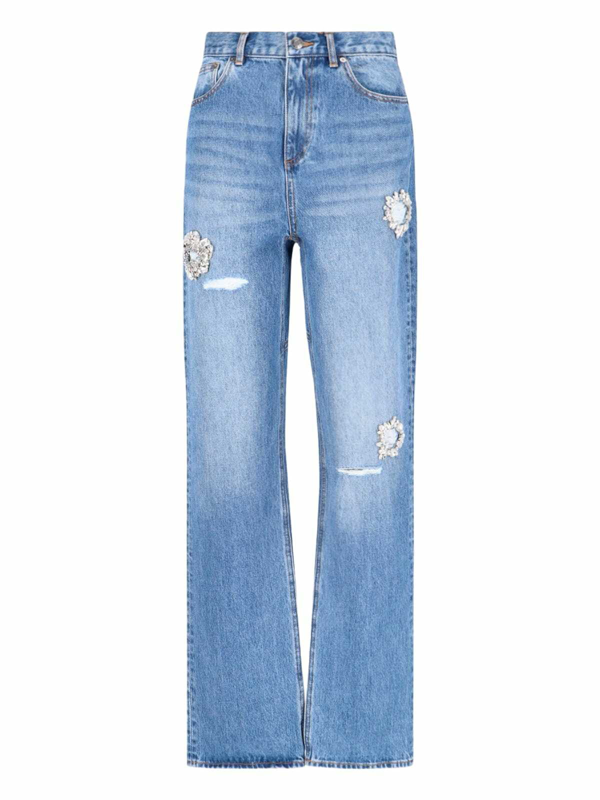 【関税込み】AREA ブルー Crystal Slit ジーンズ AREA Blue Crystal Slit Jean AREA