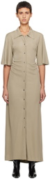 BITE Taupe Naked Back Maxi Dress