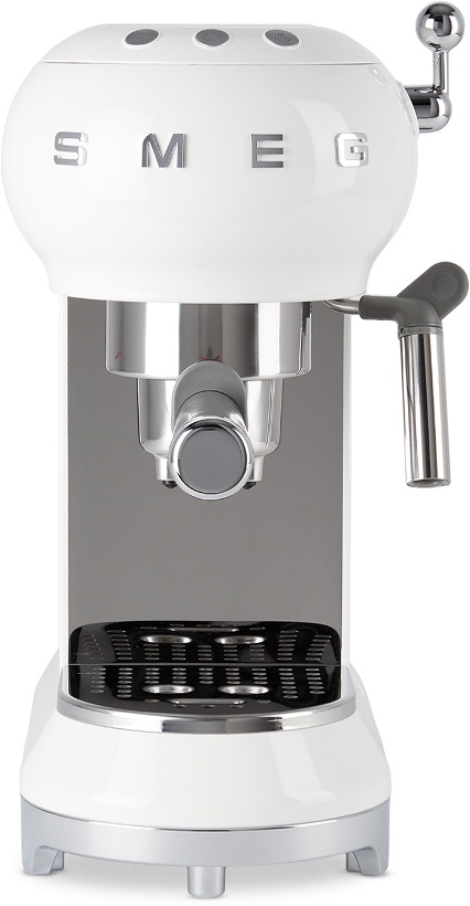 Photo: SMEG White Espresso Coffee Machine
