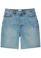 Frame Baggy Denim Shorts Light Blue