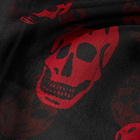 Alexander McQueen Men's Skull Scarf in Black/Red