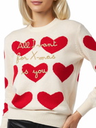 MC2 Saint Barth Woman Crewneck Sweater With All I Want For Xmas Is You Embroidery
