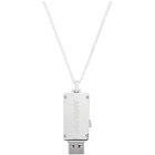 Ambush Silver USB Necklace