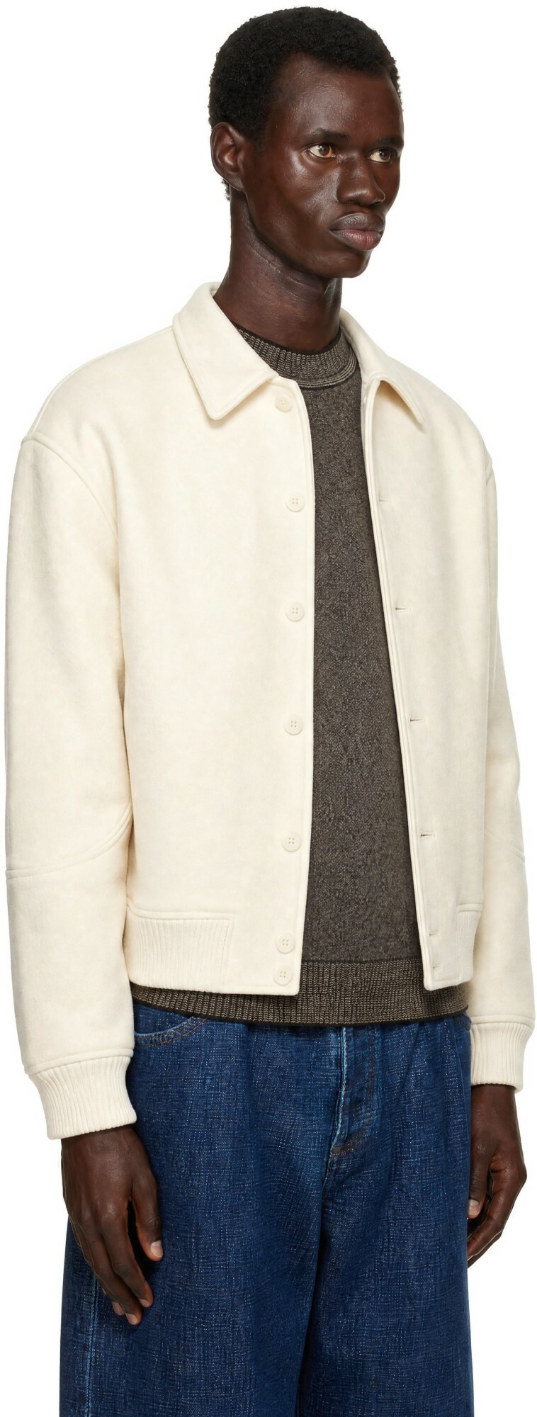 JACQUEMUS Off-White 'The Feltro' Bomber Jacket