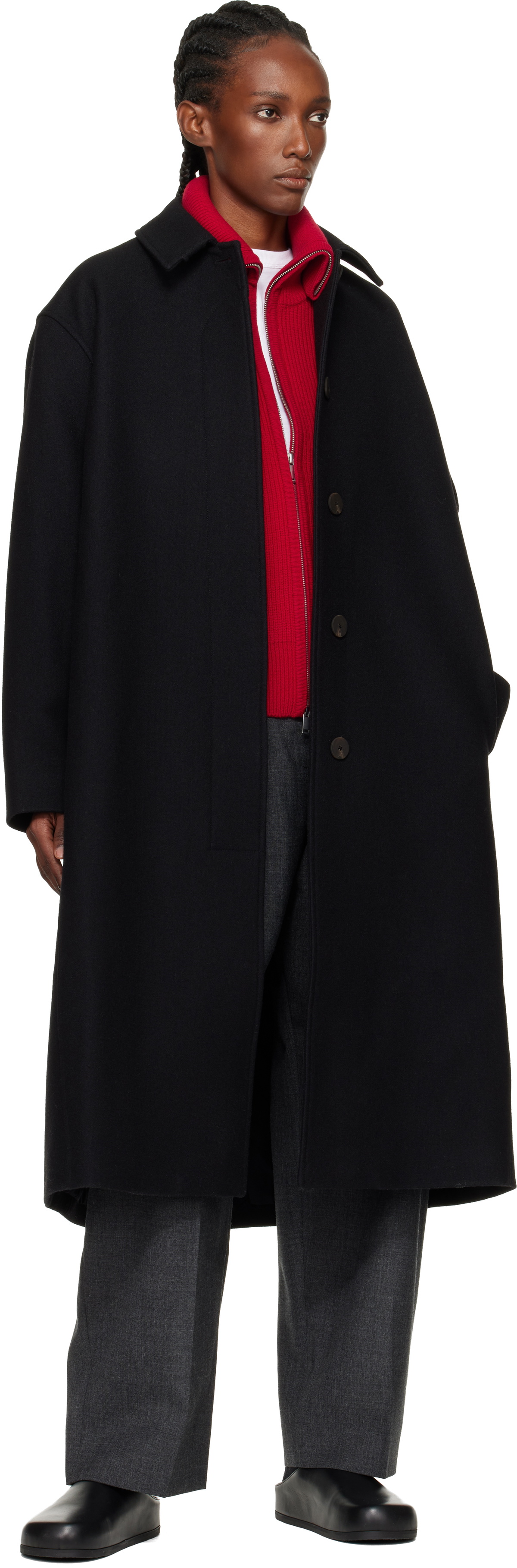 Studio Nicholson Black Ria Coat