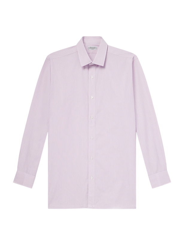 Photo: Charvet - Striped Cotton Shirt - Pink