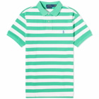 Polo Ralph Lauren Men's Bold Stripe Polo Shirt in Classic Kelly/White