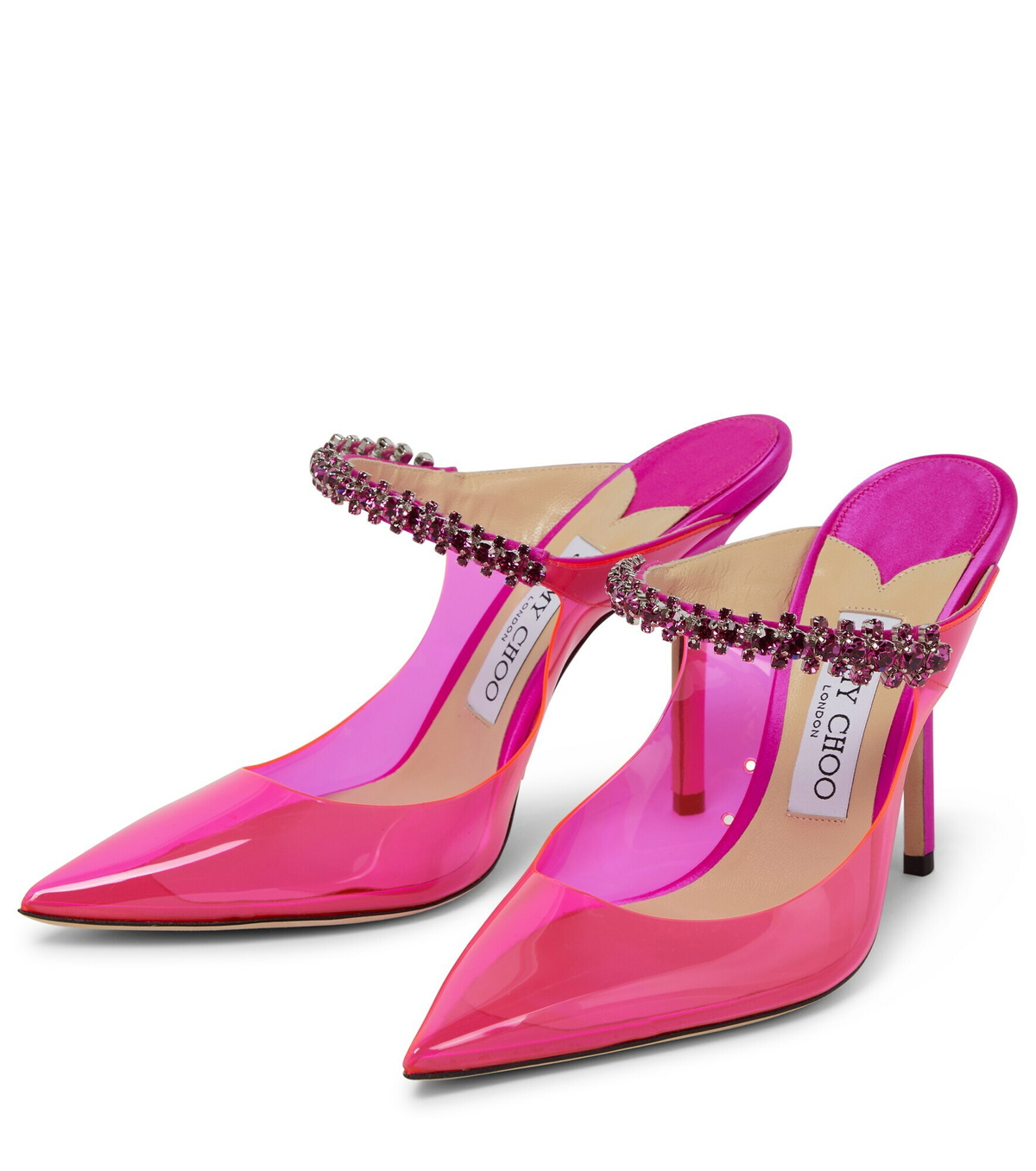 JIMMY CHOO 2点　まいまい Jimmy Choo Isa 95MM Crystal-Embellished Mesh Pumps | Saks