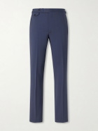 J. Mueser - Waverly Straight-Leg Wool Twill Suit Trousers - Blue