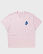 Jw Anderson Anchor Patch T Shirt Pink - Mens - Shortsleeves