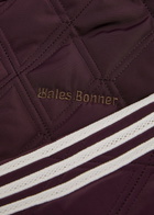 Adidas X Wales Bonner Quilted Hooded Taffeta Jacket Maroon