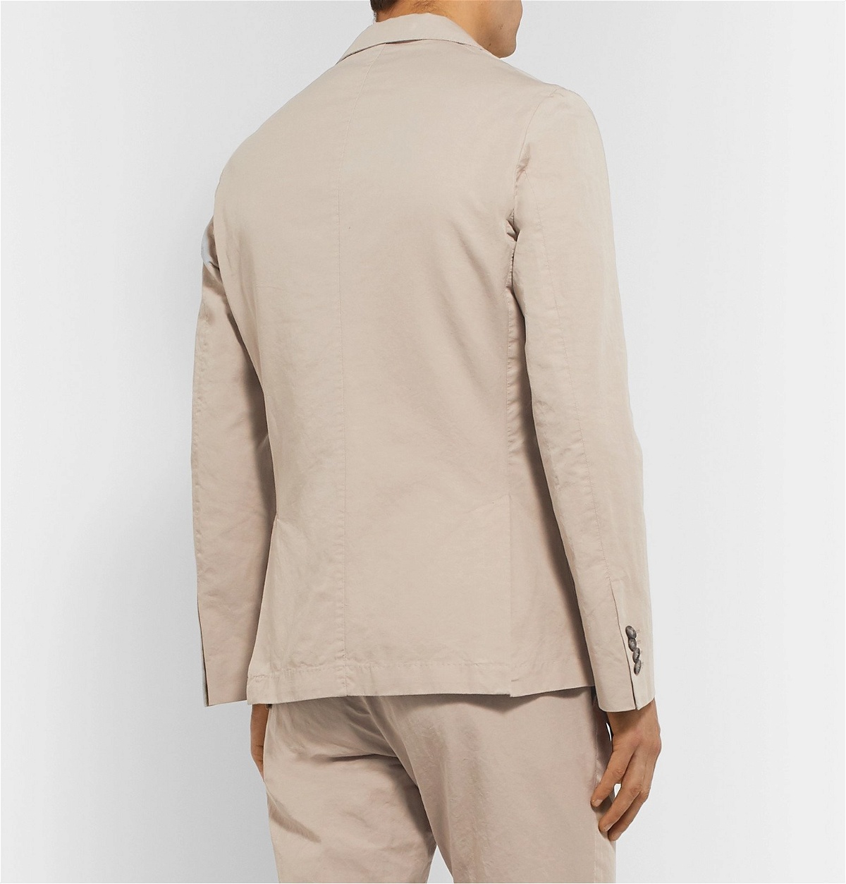 Officine Generale - Slim-Fit Garment-Dyed Cotton and Linen-Blend Suit ...
