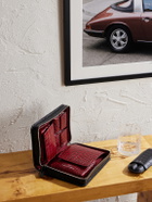 George Cleverley - The Karlin Croc-Effect Leather Cigar Case - Black