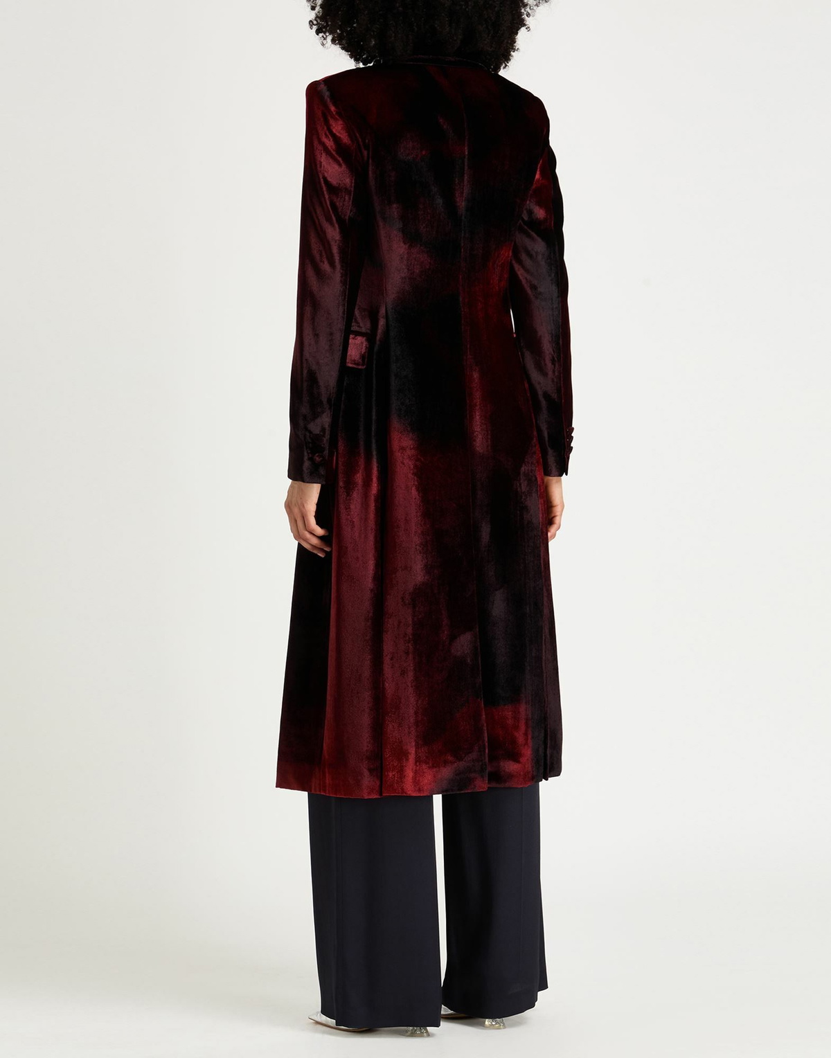 Alberta Ferretti Womens Coat Burgundy