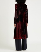 Alberta Ferretti Womens Coat Burgundy