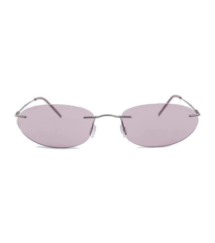 Photo: Giorgio Armani Oval sunglasses