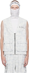 Givenchy White & Gray Camo Vest