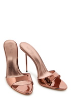 Paris Texas Lidia 105 Metallic Leather Mules Metallic Silver