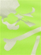 Mastermind World - Metallic Logo-Print Cotton-Jersey Hoodie - Green