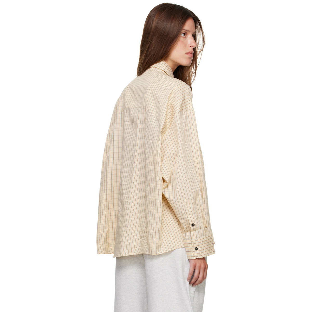 Cordera Yellow Checked Oversized Shirt