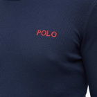 Polo Ralph Lauren Men's Long Sleeve Waffle Lounge T-Shirt in Cruise Navy