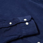 Norse Projects Men's Osvald Corduroy Shirt in Navy