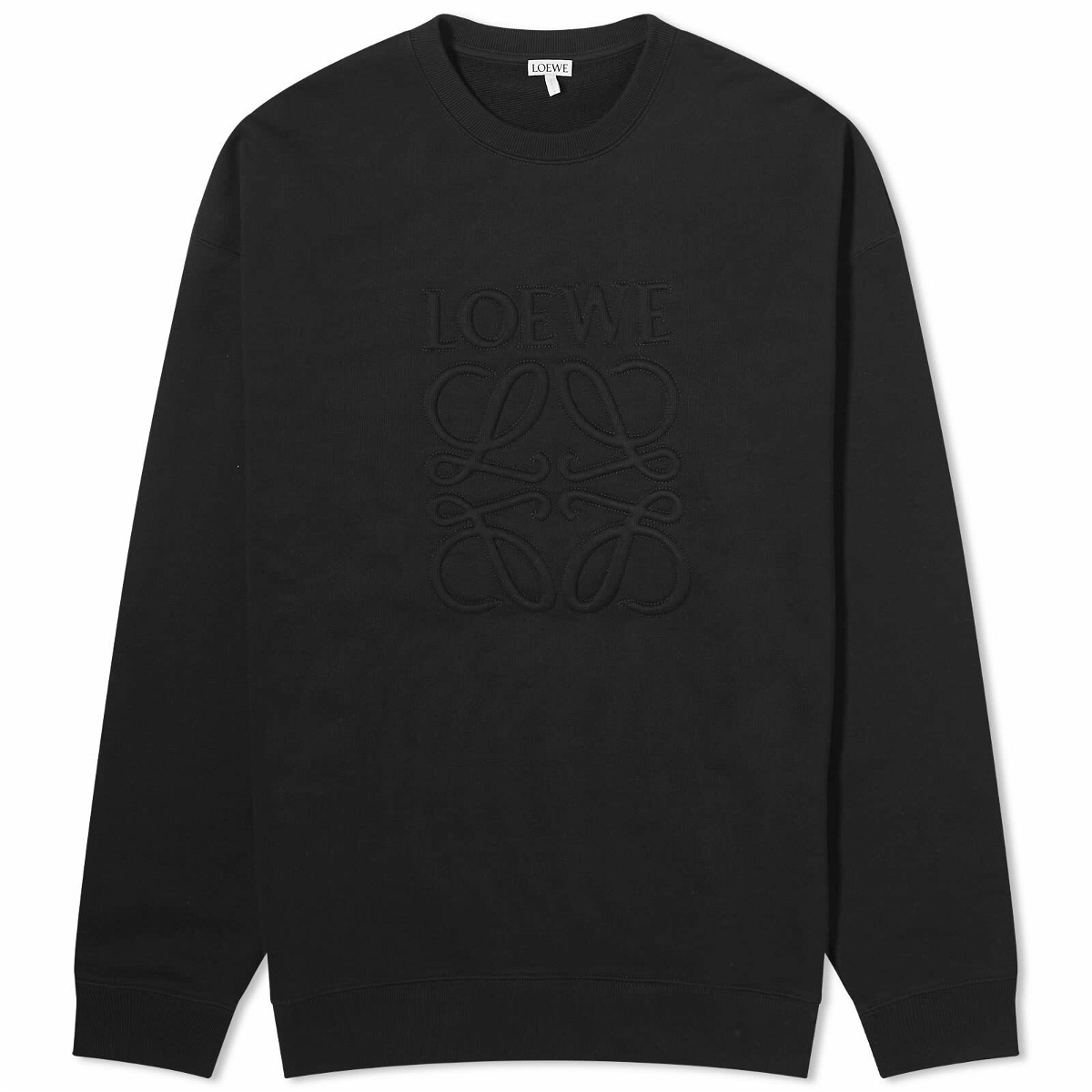 Photo: Loewe Men's Tonal Logo Sweater in Black